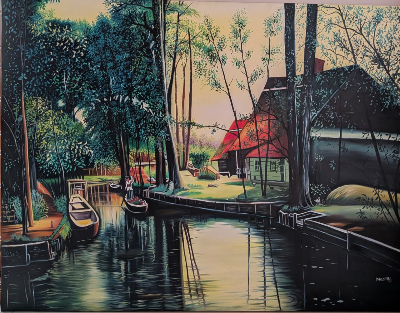 Countryside scenic Oil Painting
4 feet x 3 feet